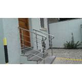 corrimão de inox para escada Taboão da Serra